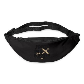 Je Peux Pas J'ai Pâtisserie - Sac banane - noir - Devant