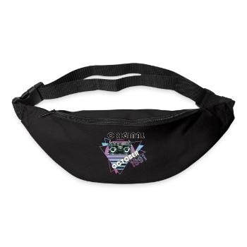Millésime 1991 31 Anniversaire Cadeau Cassette Rétro - Sac banane - noir - Devant