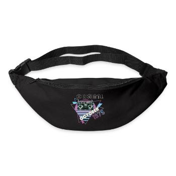 Vintage 1975 Birthday Gift Retro Cassette - Bum bag - black - Front