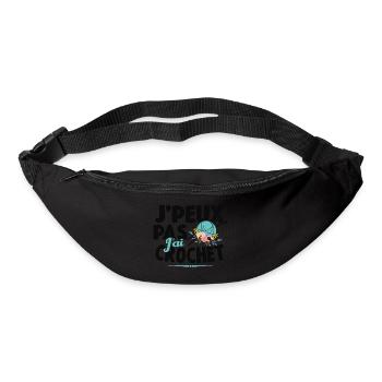 Je Peux Pas J'ai Crochet Cadeau Couture - Sac banane - noir - Devant
