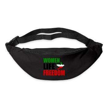 Women life freedom - Sac banane - noir - Devant