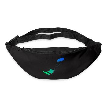 Kitesurf Kitesurf Kitesurfer Kitesurfers Kitesurf Hommes - Sac banane - noir - Devant