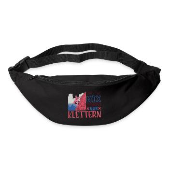 Berg Bergsteigen Kletterer Klettern - Gürteltasche - Schwarz - Vorne