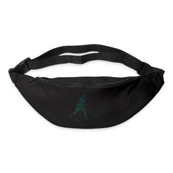 Salibandy Hockey Masculin Floorball féminin Innebandy - Sac banane - noir - Devant