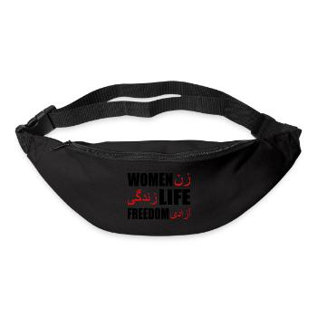 Women life freedom - Sac banane - noir - Devant