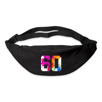 NUMMER 60 JAHRE ALT 60. GEBURTSTAG - Gürteltasche - Schwarz - Vorne