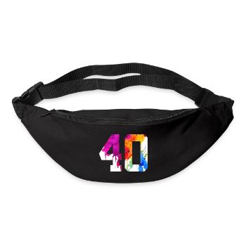 NUMBER 40 YEARS OLD 40TH BIRTHDAY - Bum bag - black - Front