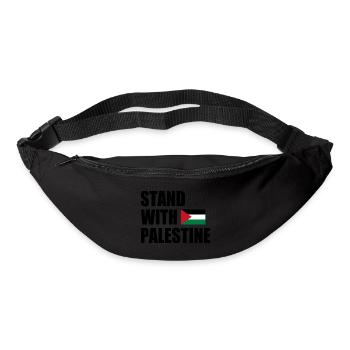 Stand with palestine - Bum bag - black - Front