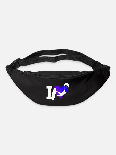 Kitesurf Femmes Kitesurf Kitesurf Kitesurf Kite - Sac banane - noir