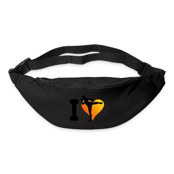 Muay Thaï Homme Boxe Thaï Femmes Boxeur Thaï - Sac banane - noir - Devant