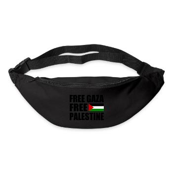 Free gaza Free palestine - Gürteltasche - Schwarz - Vorne