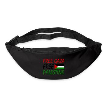 Free gaza Free palestine - Gürteltasche - Schwarz - Vorne