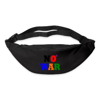 No war - Gürteltasche - Schwarz - Vorne
