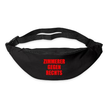 Zimmerer gegen rechts - Gürteltasche - Schwarz - Vorne