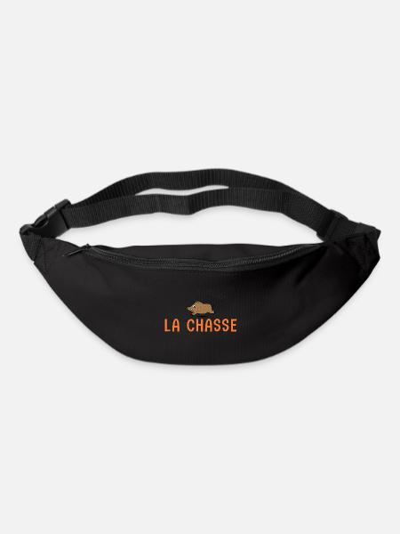 chasseur née pour aller à la chasse père et fille - Sac banane - noir
