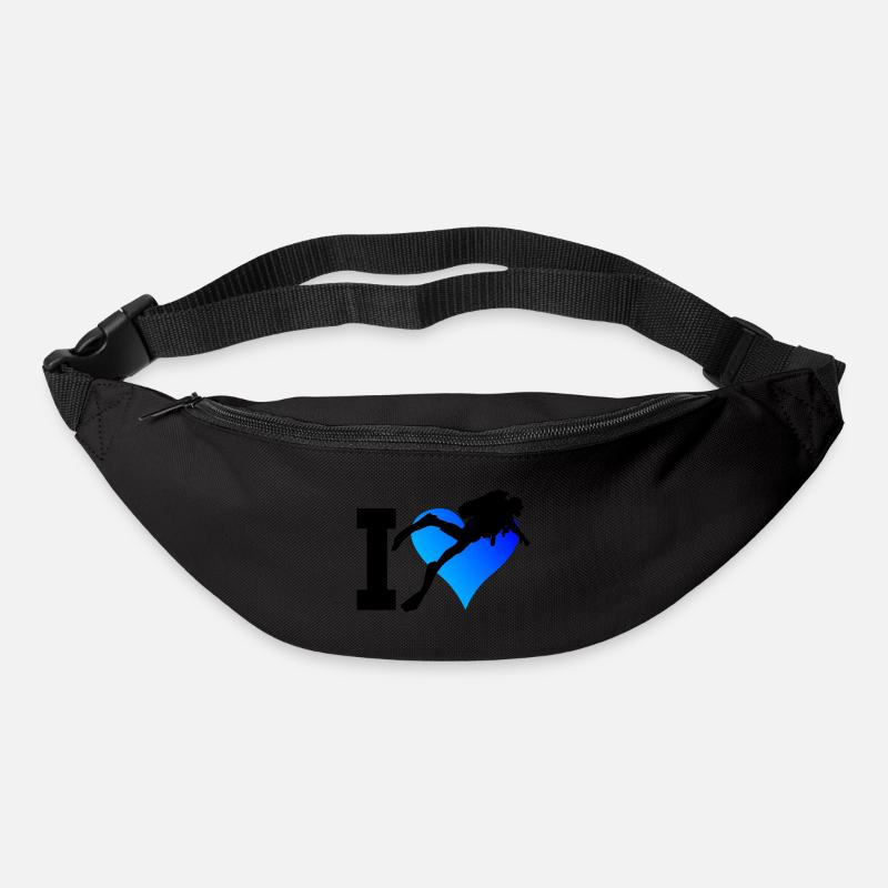 Scuba Tauchen Herren Taucher Diving Tauchen - Gürteltasche - Schwarz
