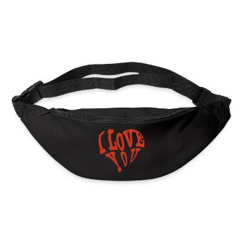 I Love You - Gürteltasche - Schwarz - Vorne