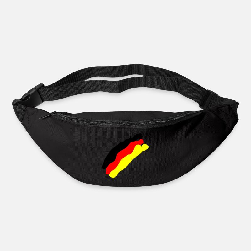 Deutsche Flagge - Gürteltasche - Schwarz