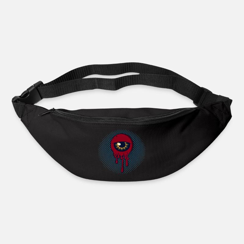 œil - Sac banane - noir