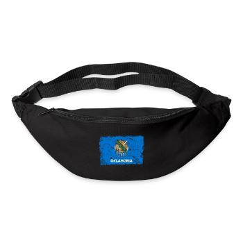 Oklahoma Drapeau Vintage - Sac banane - noir - Devant