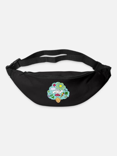 L'été est là! - Sac banane - noir