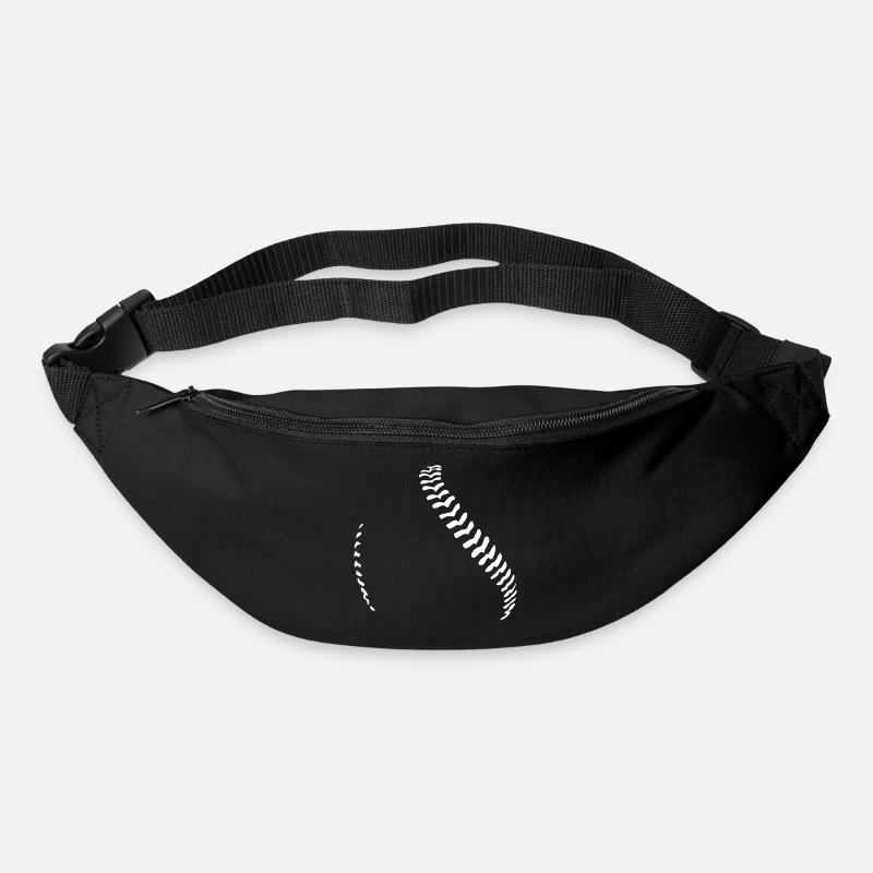Baseball Naht / Baseball Seams - Gürteltasche - Schwarz