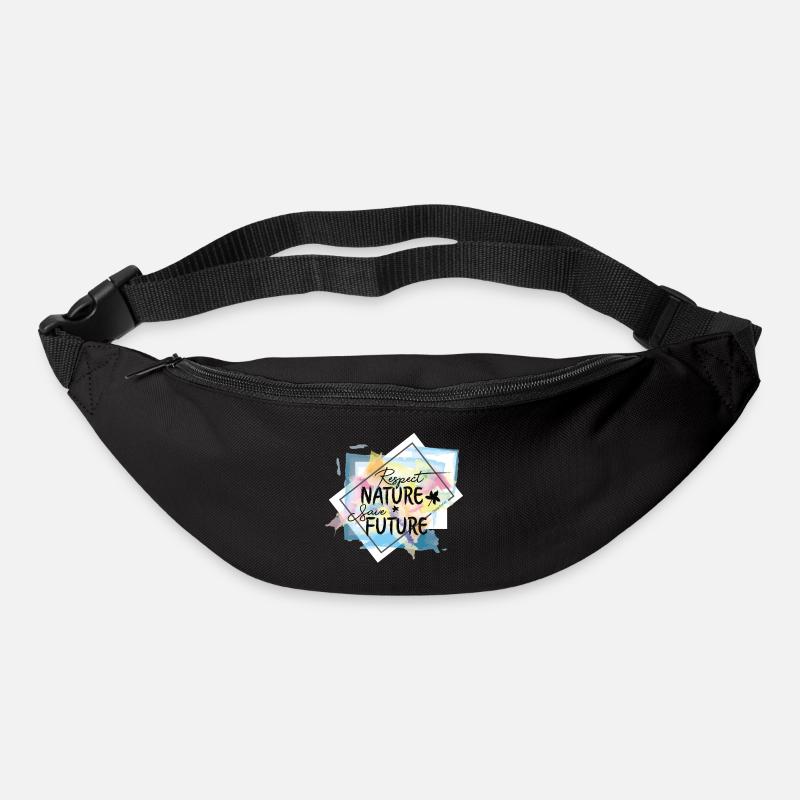 Respect the Nature - Save the Future - Gürteltasche - Schwarz