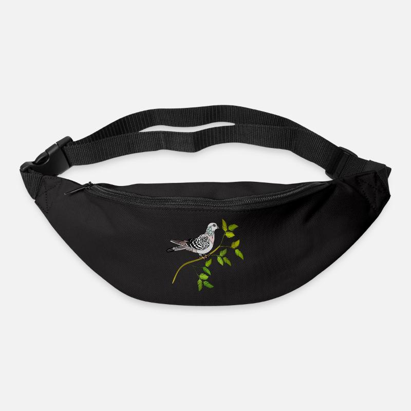 Vogel - Gürteltasche - Schwarz