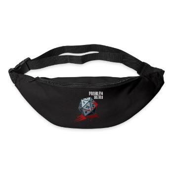 D20 Cube - Problème résolu - Sac banane - noir - Devant