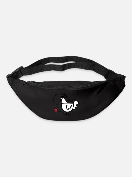 Maman Poule - Fête des Mères - Sac banane - noir