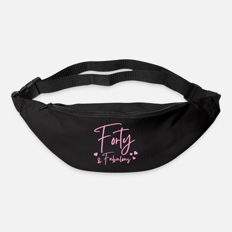 Vierzig fabelhaft - Gürteltasche - Schwarz