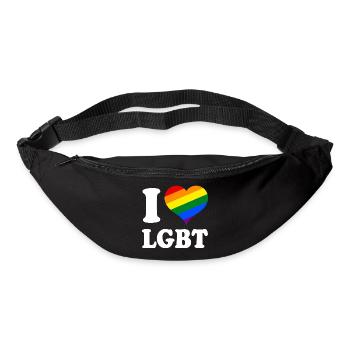 I Love LGBT - Bum bag - black - Front