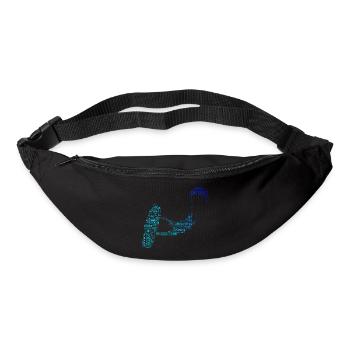 Kitesurf Kitesurf Femmes Kitesurf Hommes - Sac banane - noir - Devant