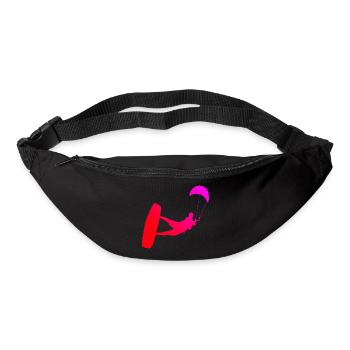 Kitesurf Kitesurfer Men's Kite Kitesurfing - Bum bag - black - Front