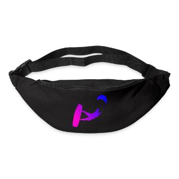 Kitesurf Hommes Kitesurf Femmes Kitesurfer - Sac banane - noir - Devant