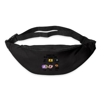 CE QUE JE FAIS PENDANT MON TEMPS LIBRE À VÉLO - Sac banane - noir - Devant