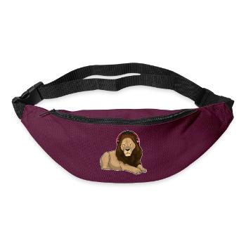 Leo Casque Musique - Sac banane - bordeaux  - Devant