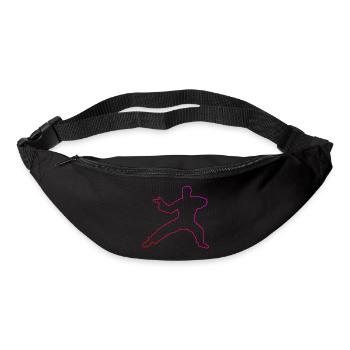 Wushu Kung Fu Kungfu Arts Martiaux Hommes Femmes - Sac banane - noir - Devant
