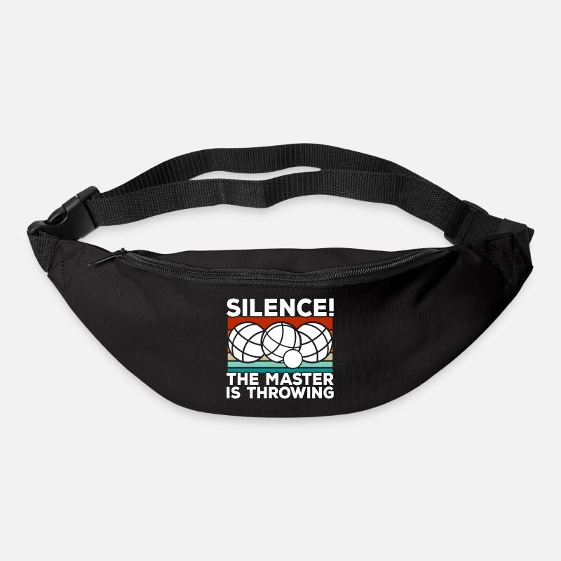 Boccia Boule Boccia Geschenk Boccia Kugel - Gürteltasche - Schwarz