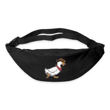 Canard Cowboy Chapeau de cowboy - Sac banane - noir - Devant