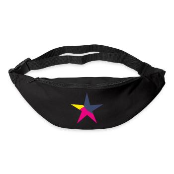 STERN. STERNE. STERN. FEST. JAHRESTAG. WEIHNACHTEN - Gürteltasche - Schwarz - Vorne