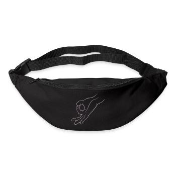 Trou de signalisation manuelle dans un jeu d’enfant - Sac banane - noir - Devant