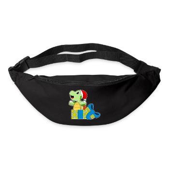 Turtle Christmas Packages - Bum bag - black - Front