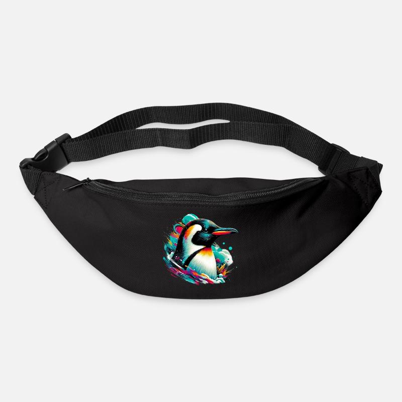 Pinguin - Gürteltasche - Schwarz