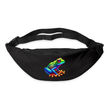 Grenouille - Sac banane - noir - Devant