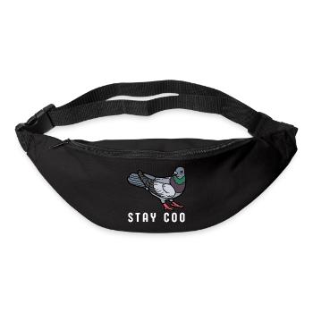 Stay Coo Bird | Funny Cool Pigeon Birding - Gürteltasche - Schwarz - Vorne