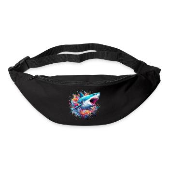 Requin - Sac banane - noir - Devant