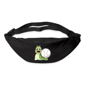 Baseball d’escargot - Sac banane - noir - Devant