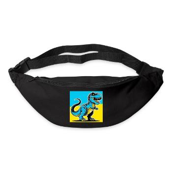 Dinosaurier - Gürteltasche - Schwarz - Vorne