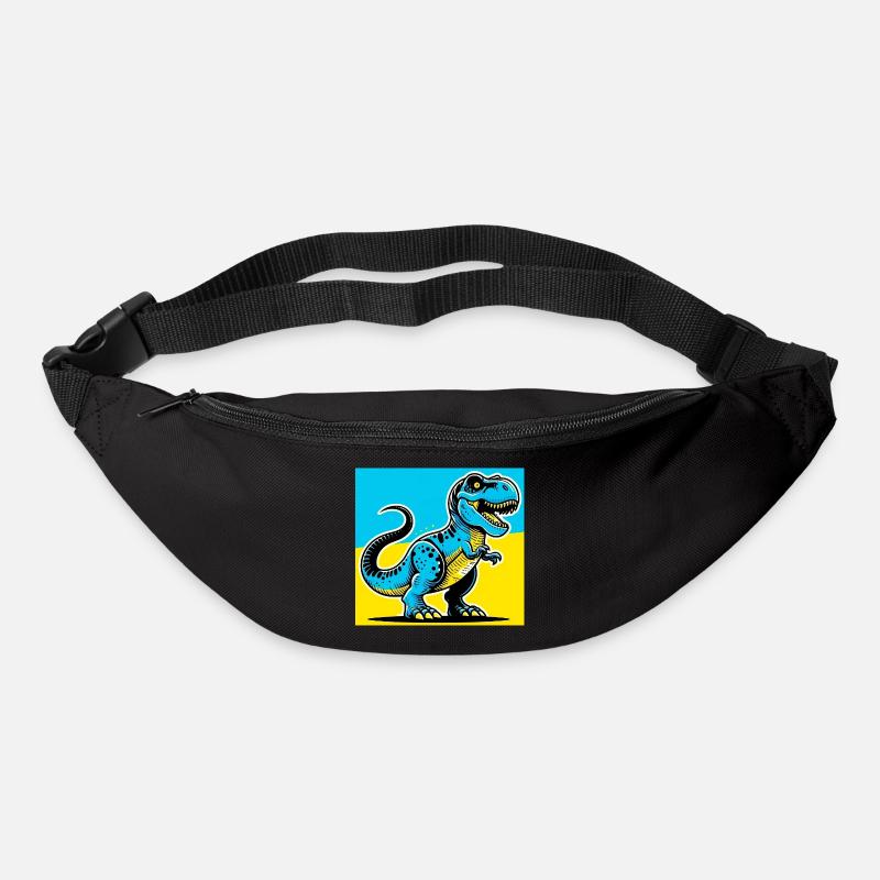 Dinosaurier - Gürteltasche - Schwarz
